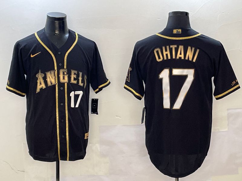 Men Houston Astros #17 Ohtani Black Gold Game 2025 Nike MLB Jersey style 5->houston astros->MLB Jersey
